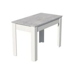 Обеденный стол Marina 3563_M25StolmaxiStulBetwh, ЛДСП, 75x60x110 см, серый/белый Обеденный стол Marina 3563_M25StolmaxiStulBetwh, ЛДСП, 75x60x110 см, серый/белый