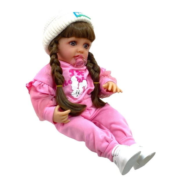 Kukla Reborn M4924 Rabbit, çəhrayı, 55 sm