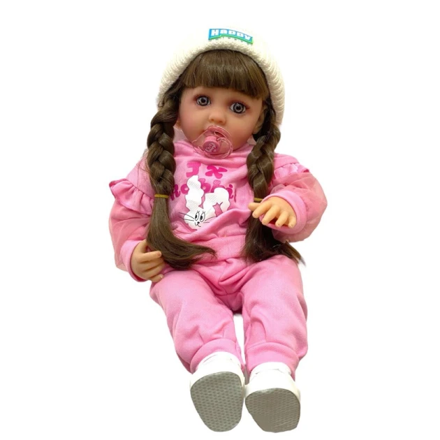 Kukla Reborn M4924 Rabbit, çəhrayı, 55 sm