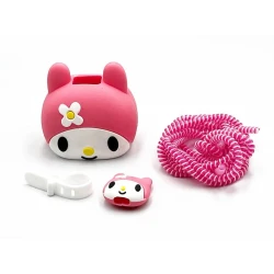 Şarj cihazı üçün çexol My Melo, silikon, çəhrayı