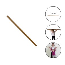 Gimnastika dəyənəyi 130 sm, qəhvəyi