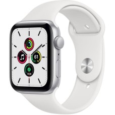 Smart-saat Apple Watch SE GPS 44mm Silver Aluminum Case with White Sport Band (MYDQ2LL/A)