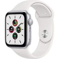 Smart-saat Apple Watch SE GPS 44mm Silver Aluminum Case with White Sport Band (MYDQ2LL/A)