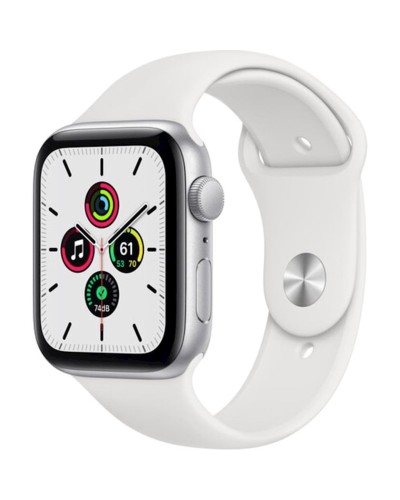 Smart-saat Apple Watch SE GPS 44mm Silver Aluminum Case with White Sport Band (MYDQ2LL/A)