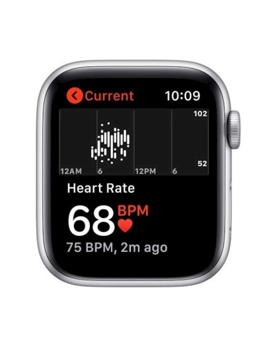 Smart-saat Apple Watch SE GPS 44mm Silver Aluminum Case with White Sport Band (MYDQ2LL/A)