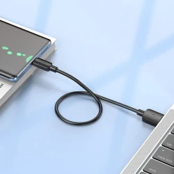 Кабель USB Hoco X96 USB to Type-C 3 A, 25 см, черный