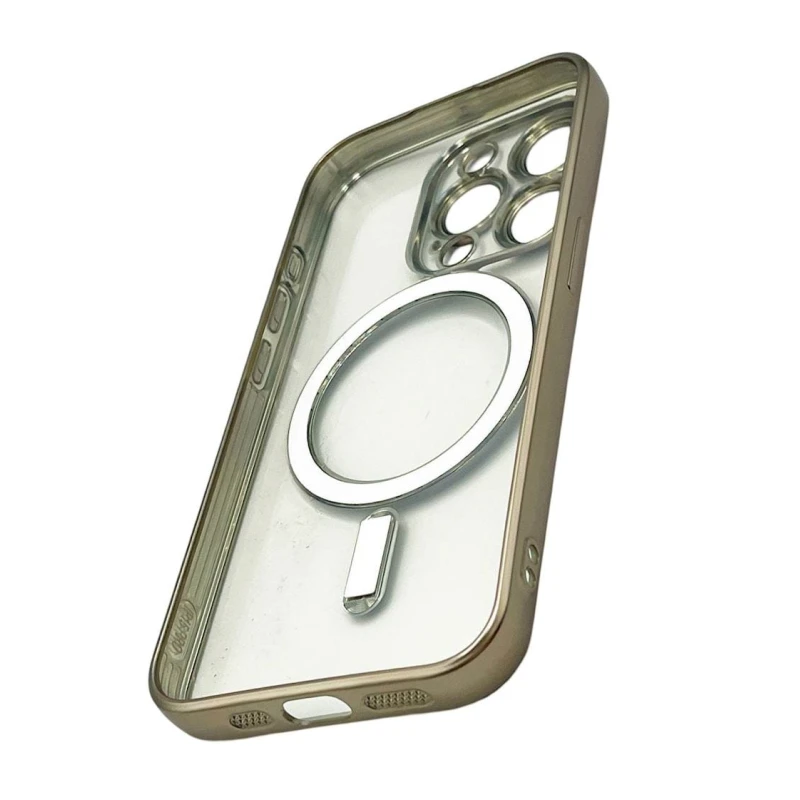 Çexol 888_store_553 MagSafe Apple iPhone 15 Pro üçün Qızılı/Şəffaf