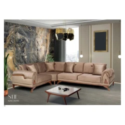 Угловой диван Stil Mebel Stil, 310/220x90x85 см, бежевый Угловой диван Stil Mebel Stil, 310/220x90x85 см, бежевый