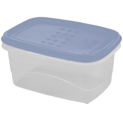 Контейнер Plast Team Pattern Flex, 600 мл, прямоугольный, голубой