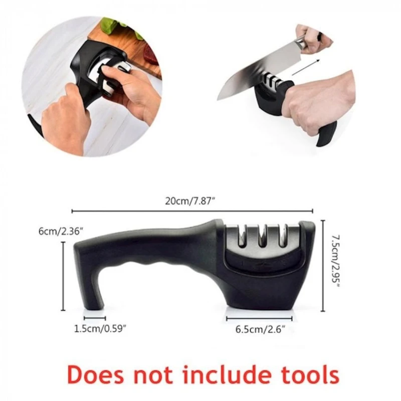 Bıçaqlar üçün itiləyici 020958, qara Bıçaqlar üçün itiləyici 020958, qara