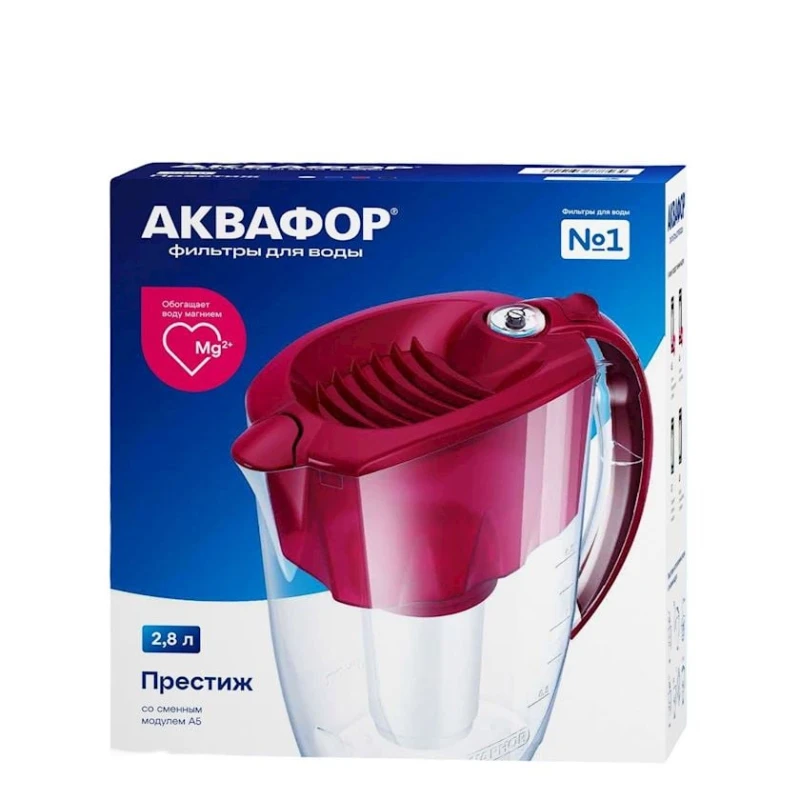 Фильтр-кувшин Akvafor Aqua350, 2.8 л, бордовый Фильтр-кувшин Akvafor Aqua350, 2.8 л, бордовый