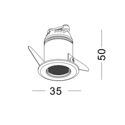 Спот Lustore LSS005A WT, белый