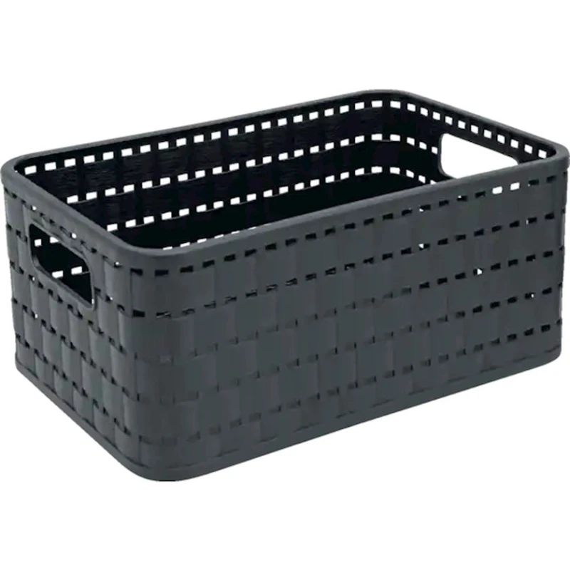 Корзина для хранения Flink & Sauber прямоугольник, 23.7x15.8x10.8 см полипропилен, с ручками, в ассортименте