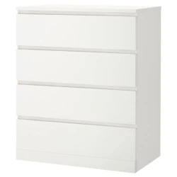 Комод IKEA Malm, ЛДСП/ДВП, белый, 80x48x100 см Комод IKEA Malm, ЛДСП/ДВП, белый, 80x48x100 см