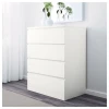 Комод IKEA Malm, ЛДСП/ДВП, белый, 80x48x100 см