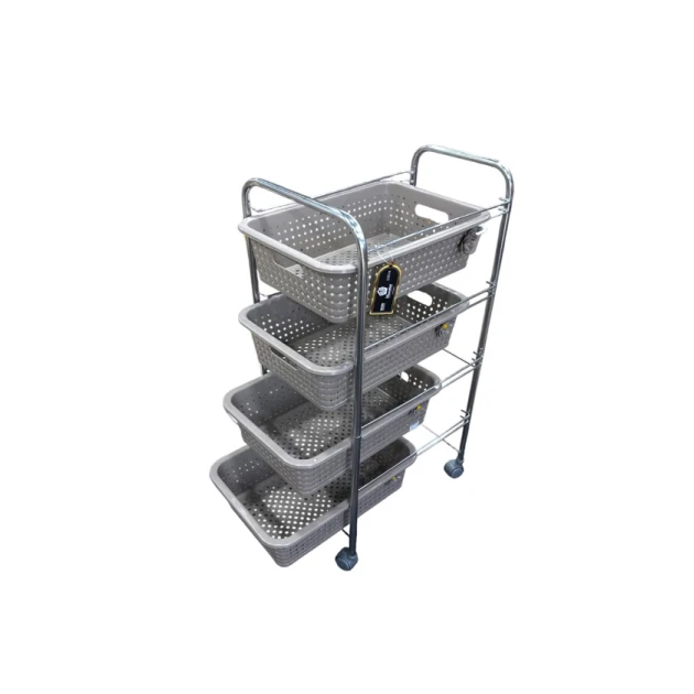 Этажерка для фруктов и овощей nh_50nn, металл/пластик, серая 87х33х45 см Этажерка для фруктов и овощей nh_50nn, металл/пластик, серая 87х33х45 см