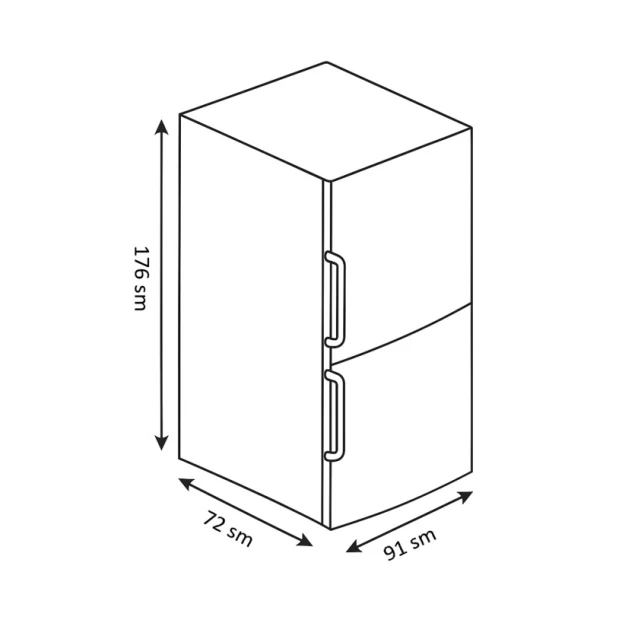 Холодильник Eurolux EU-RF72HNF-2BG