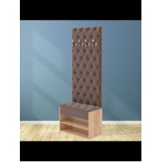 Ayaqqabı üçün tumba Art Mebel 63, laminat/parça, qəhvəyi, 210x60x30 sm