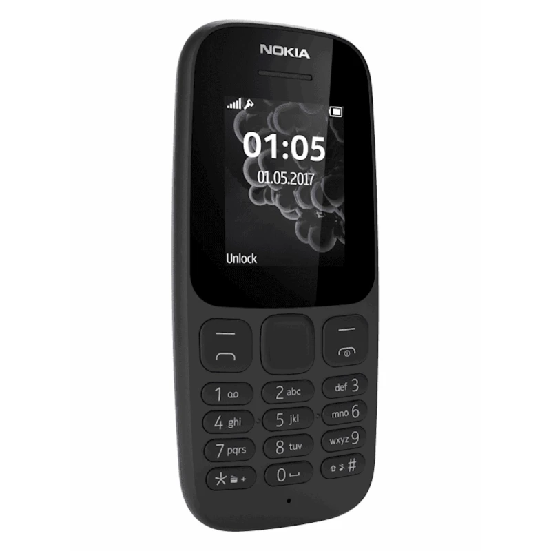 Mobil telefon Nokia 105 SS 2017 Black Mobil telefon Nokia 105 SS 2017 Black