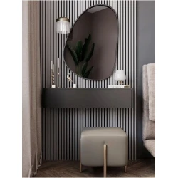 Консоль Art Mebel 14, ламинированный, 17х71х30 см, антрацит