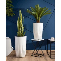 Dibçək Lamela Mira Eco Wood 51x30 sm, plastik, ağ