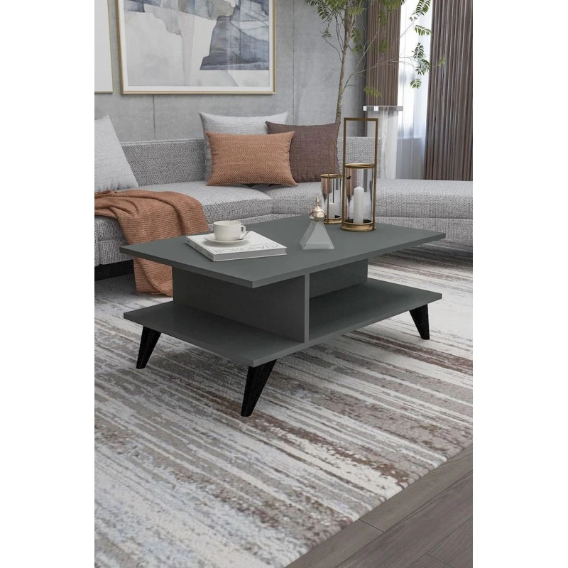 Jurnal masası 12115640, LDSP, tünd boz, 90x60x45 sm