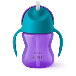 Поильник с трубочкой Philips AVENT, 200 мл, 9+ месяцев, полипропилен, Фиолетовый