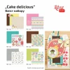 Kağız skrapbukinq üçün dəsti Rosa Talent Cake Delicious 16