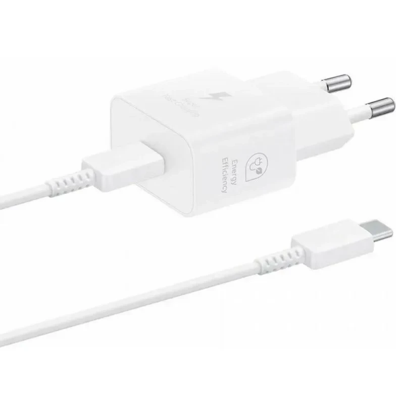 Компактное сетевое зарядное устройство с кабелем Samsung 25W White EP-T2510XWEGRU