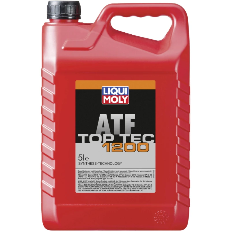Sürətlər qutusu üçün yağ Liqui Moly ATF Top Tec 1200 3682 5 lt