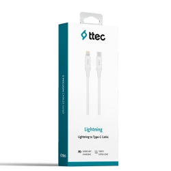 Ttec Type-C to Lightning Charge/Data Cable White MFI / 2DK40B