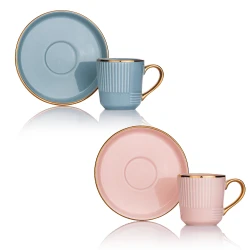 Набор кофейных чашек Schafer Vien 12 штук 8699131764435 (Ассорти 02)