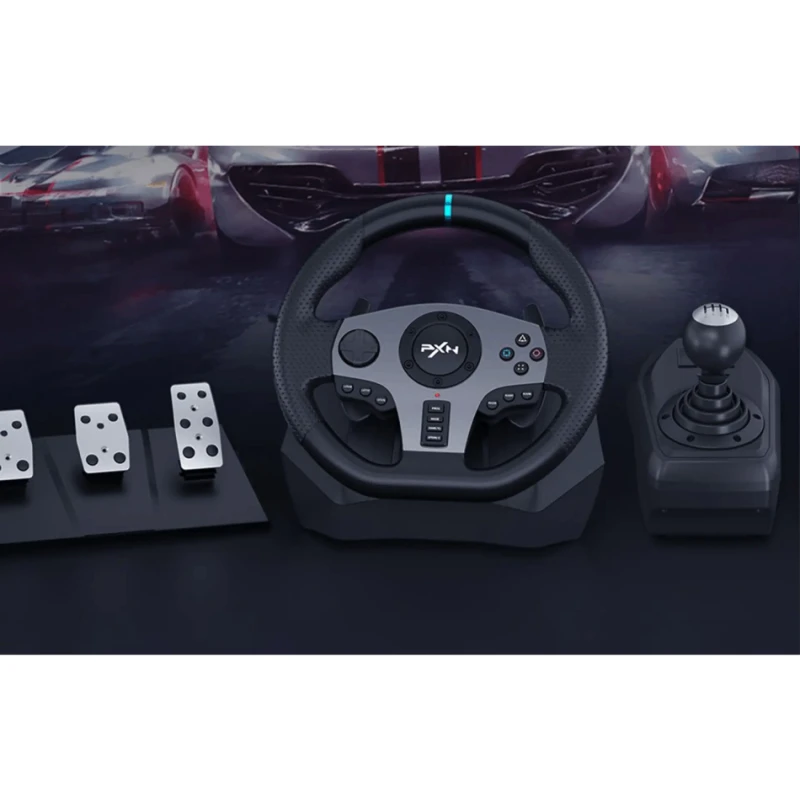 Руль PXN V9 Racing Wheel 3in1 PS4/XBOX ONE/PC