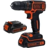 Дрель-шуруповерт Black&Decker BDCDD12B-QW SET (2X1.5)