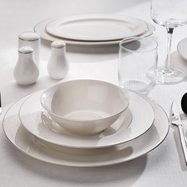 Serviz dəsti Schafer Mila 56 parça Gümüşü 02 8699131749425