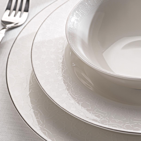 Serviz dəsti Schafer Mila 56 parça Gümüşü 02 8699131749425