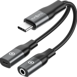 Адаптер Type-C to Type-C+AUX Euroacs / EU-P357