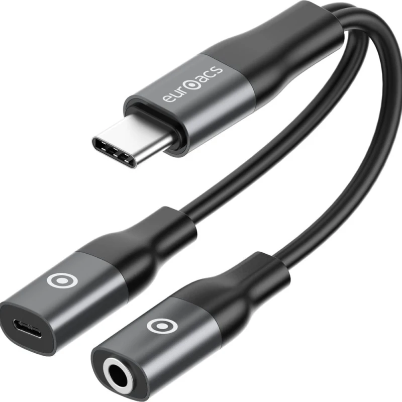 Адаптер Type-C to Type-C+AUX Euroacs / EU-P357