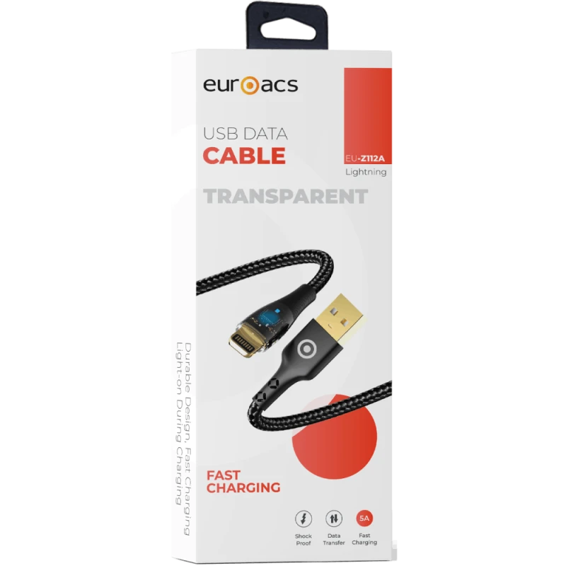 Кабель Euroacs USB to Lightning / EU-Z112A