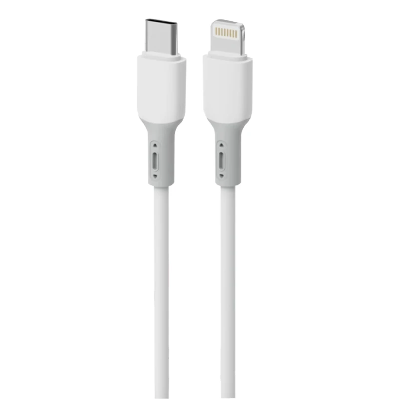 Euroacs Cable Type-C to Type-C 60W White / EUC-Z014