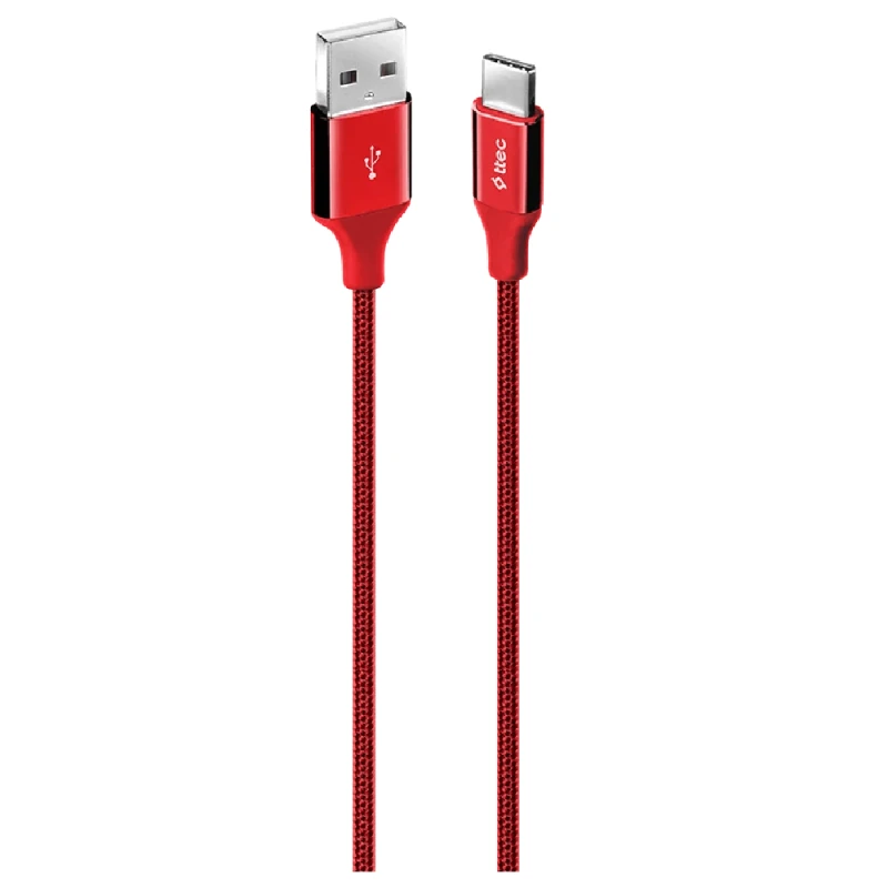 Ttec AlumiCable Type C 2.0 Charge/Data Cable Red 2DK18K
