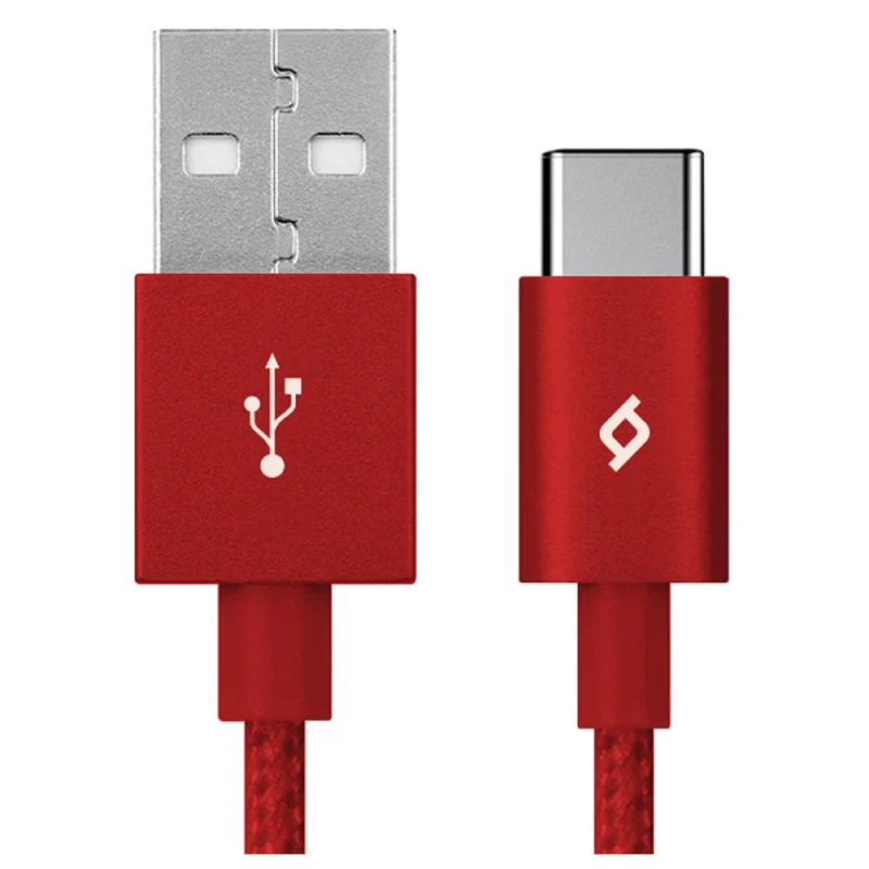 Ttec AlumiCable Type C 2.0 Charge/Data Cable Red 2DK18K