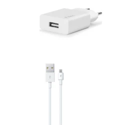 TTEC SmartCharger Travel Charger 2.1A Micro USB Cable  White / 2SCS20MB