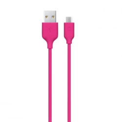 Кабель для зарядки и передачи данных Ttec microUSB Pink