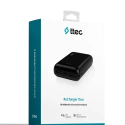 Внешний аккумулятор Powerbank Ttec Внешний аккумулятор Powerbank Recharger Duo 10000 mAh / 2BB187S