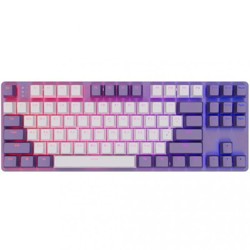 Клавиатура Dark Project One KD87A ENG/ RU Violet/ White/  G3MS Sapphire / DPO-KD-87A-400300-GMT