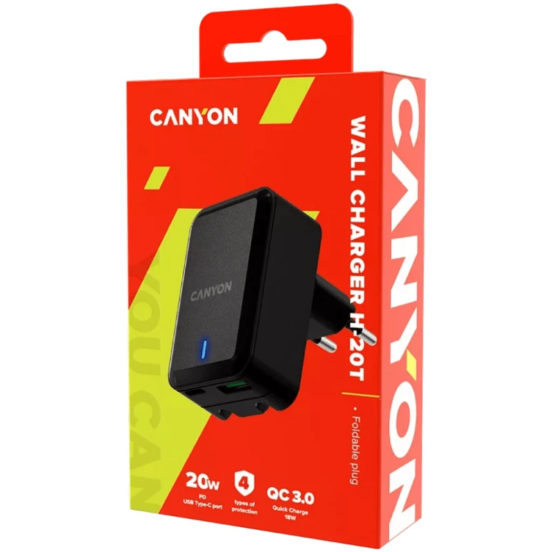 Foldable Charger Canyon 20W Black / CNS-CHA20B