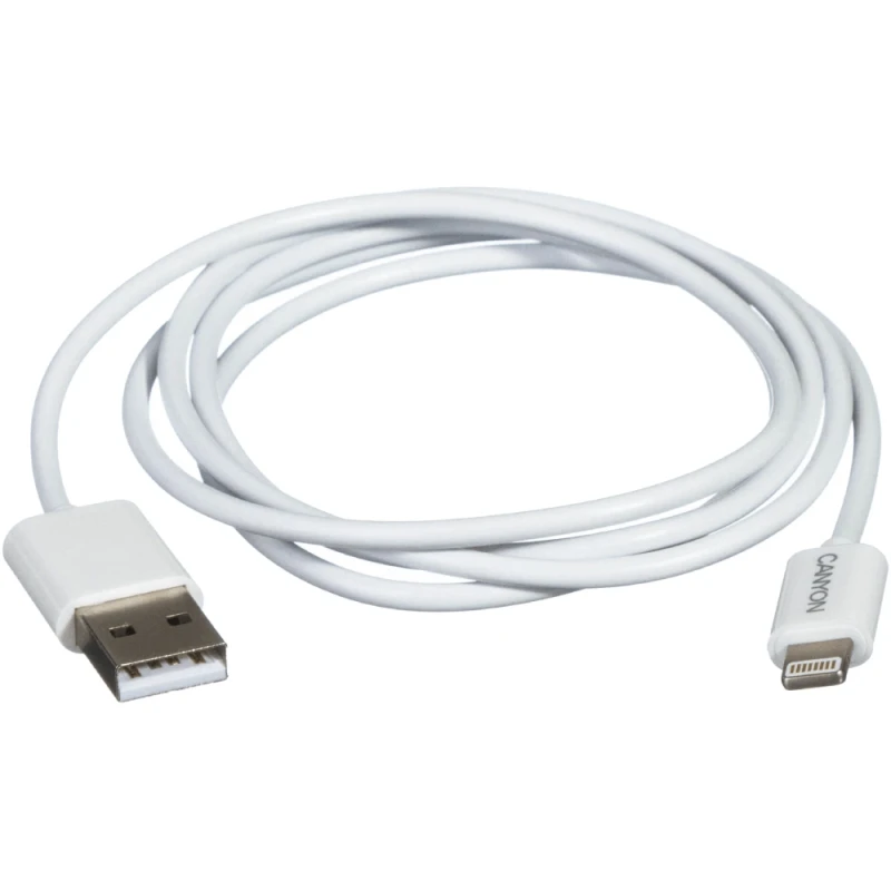 Кабель Canyon USB to Lightning White / CNE-CFI1W