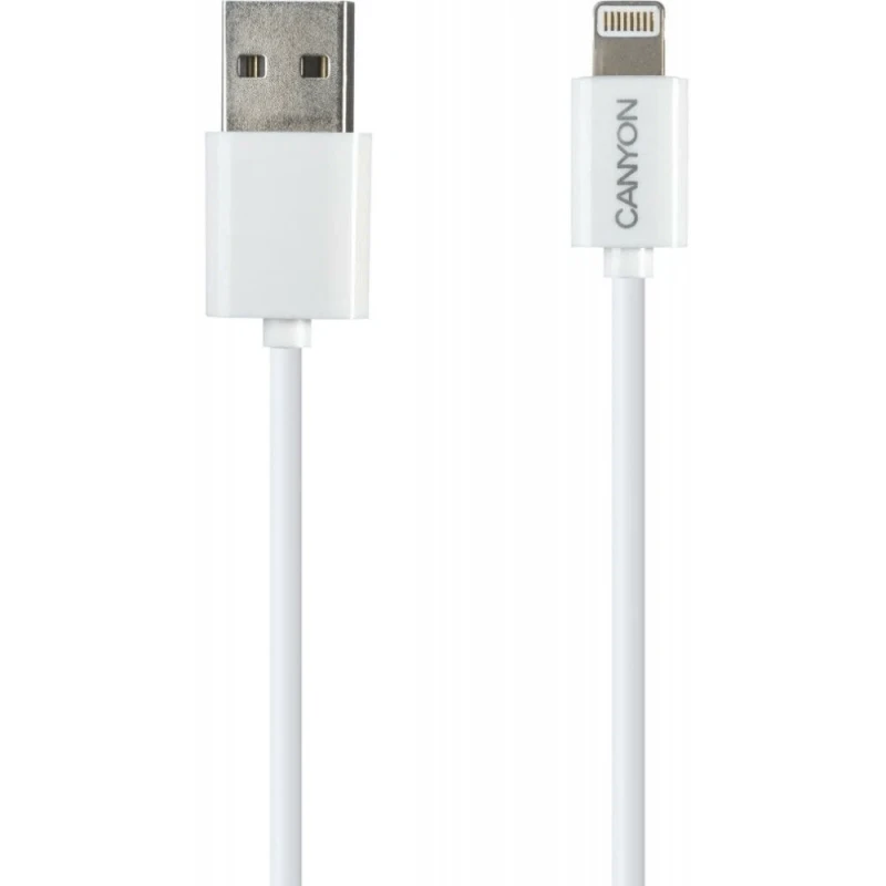 Кабель Canyon USB to Lightning White / CNE-CFI1W