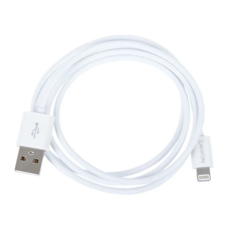 Кабель Canyon USB to Lightning White / CNE-CFI1W